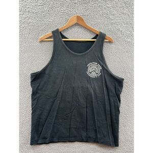 Vintage 1999 Toys For Tots Street Bikers United Hawaii Black Faded Tank Top